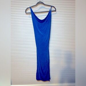 NWT Cornflower Blue cocktail  Crisscross midi dress small